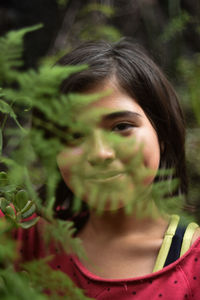 Close-up portrait of a girl