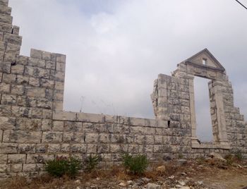 Low angle view of castle against sky