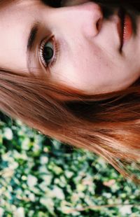 Close-up portrait of a woman