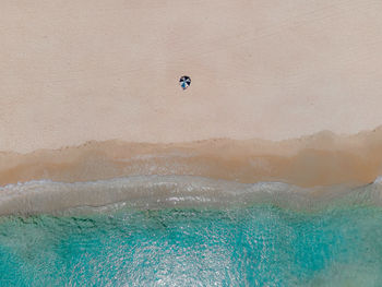 High angle view of swimming pool