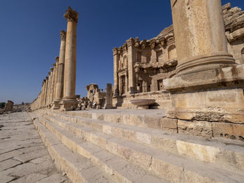 Ruins of temple against sky