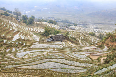 Aerial view of landscape