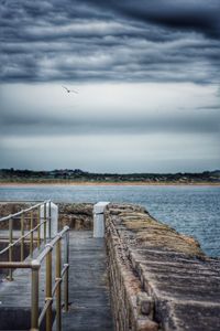 Scenic view of calm sea against sky