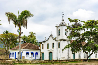Ancient and historic church on paraty city, rio de janeiro