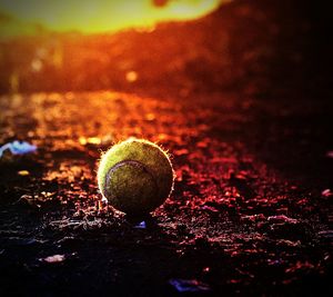 Extreme close up of ball