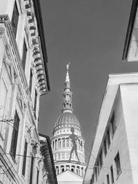 Low angle view of buildings against sky