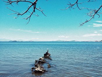 Scenic view of sea against sky