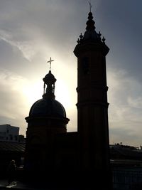 Low angle view of church against sky