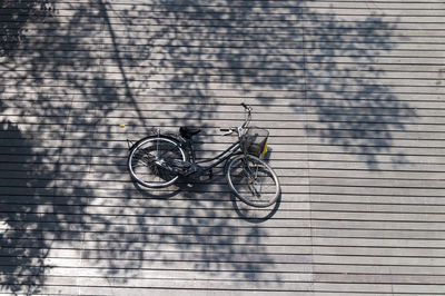 Bicycle parked on bicycle