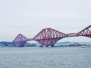 Bridge over river against sky