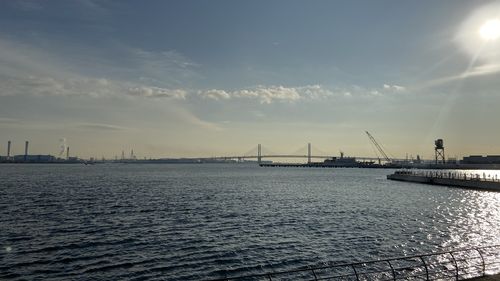 Pier over sea against sky