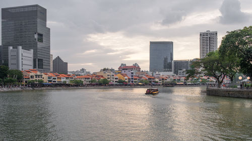 Buildings in city against sky