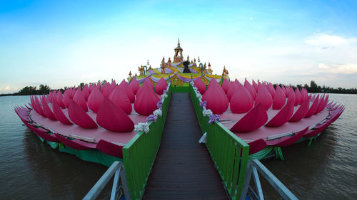 View of temple against sky