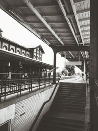 Railroad station platform