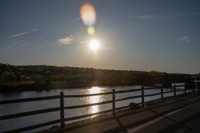 Scenic view of river against sky