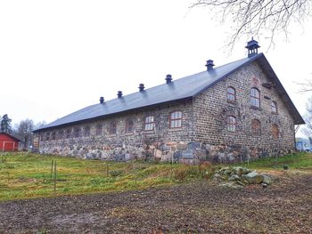 View of built structure against clear sky