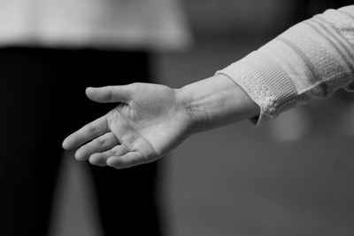 Close-up of people hands
