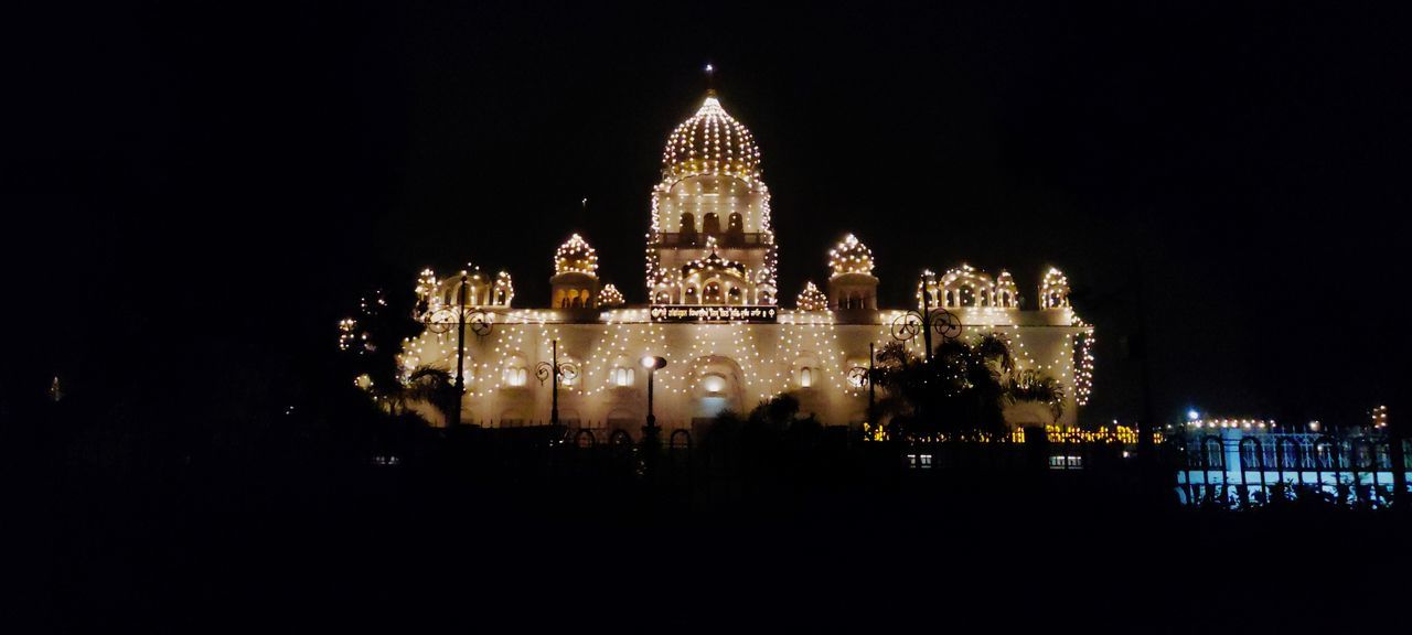 night, architecture, illuminated, building exterior, built structure, travel destinations, no people, building, city, sky, religion, nature, travel, tourism, copy space, outdoors, light, celebration, belief, landmark, history, the past