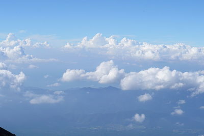 Low angle view of clouds in sky