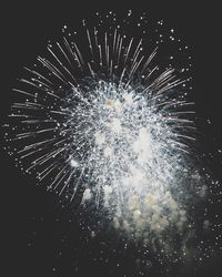 Low angle view of firework display