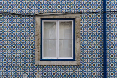 Full frame shot of window of building