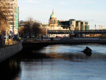 Buildings at waterfront