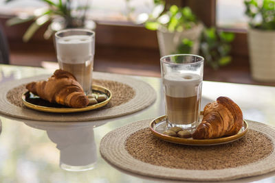 Close-up of drink on table