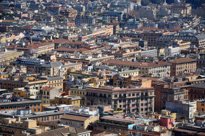 Aerial view of cityscape against sky