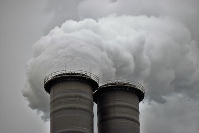 Low angle view of cloudy sky