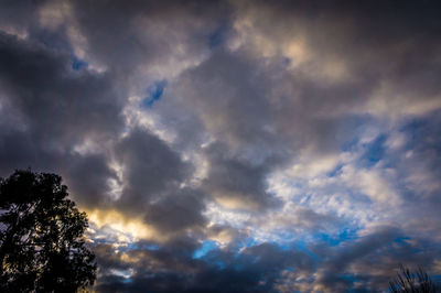 Low angle view of dramatic sky