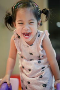 Portrait of a girl smiling