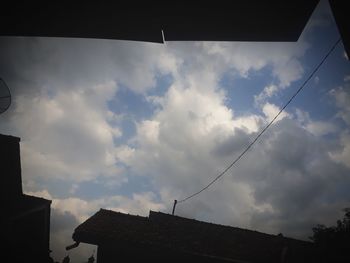 Low angle view of buildings against sky