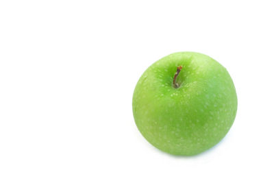 Close-up of apple against white background