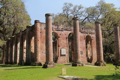 Old ruins against sky