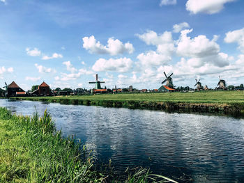 Scenic view of river against sky