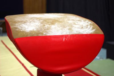 Close-up of drink with ball on table