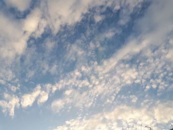 Low angle view of clouds in sky