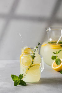 Close-up of drink on table