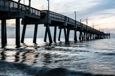 Dania pier at morning long exposure 