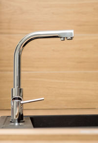 Close-up of faucet on sink