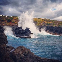 Scenic view of sea against sky