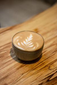 Close-up of coffee on table