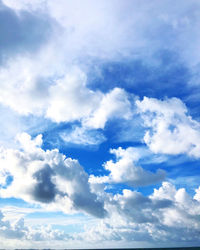 Low angle view of clouds in sky