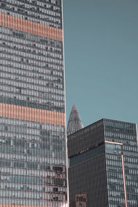 Low angle view of modern building against sky