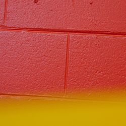 Full frame shot of red wall