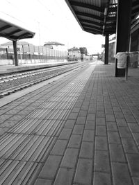 Railroad station platform