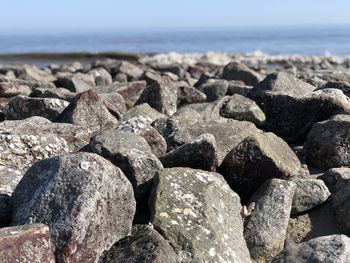 Rocks on beach