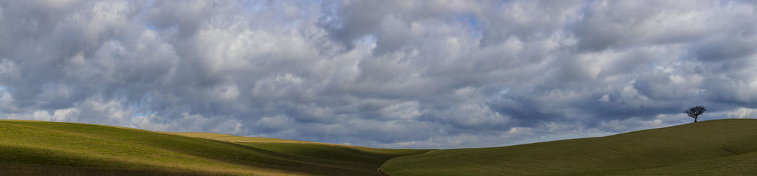 Panoramic view of landscape against sky