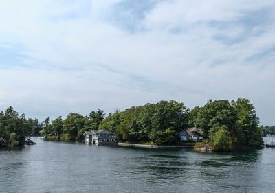 Scenic view of river against sky