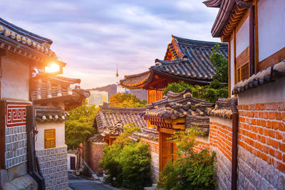 Panoramic view of buildings against sky